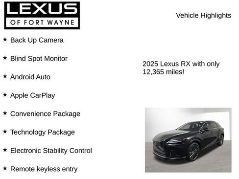 Used 2025 Lexus RX 350 AWD/4WD image 7