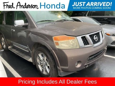 Used 2014 Nissan Armada Platinum w/ 2nd Row Captain Seat Package RWD image 1