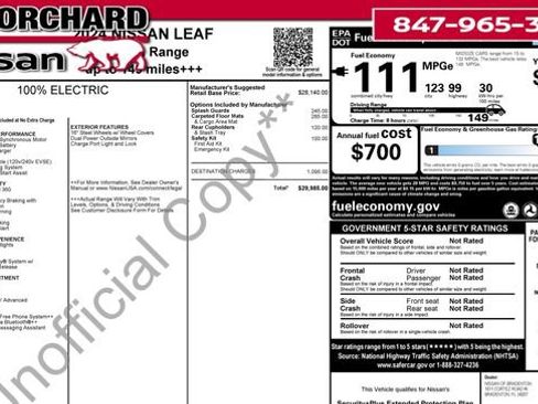 Used 2024 Nissan Leaf S image 7