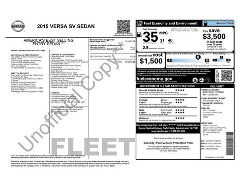 Used 2015 Nissan Versa SV image 3