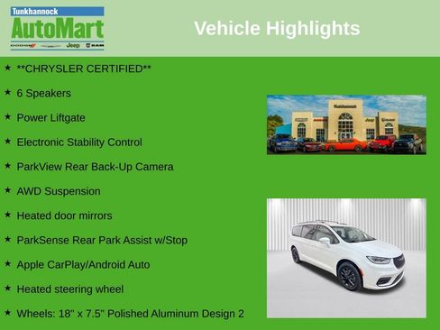 Certified 2022 Chrysler Pacifica Touring-L w/ S Appearance Package image 6