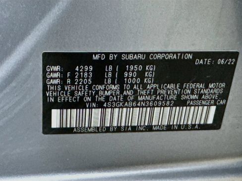 Certified 2022 Subaru Impreza 2.0i AWD/4WD image 38