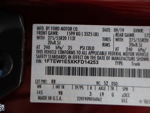 Used 2019 Ford F150 Platinum w/ Equipment Group 701A Luxury image 32