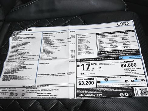 Used 2023 Audi SQ8 Premium Plus w/ Executive Package AWD/4WD image 71