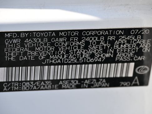 Used 2020 Lexus IS 300 F Sport w/ F Sport Package RWD image 16
