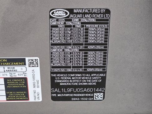 Certified 2025 Land Rover Range Rover Sport Dynamic SE AWD/4WD image 25