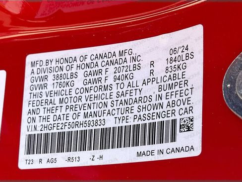 Used 2024 Honda Civic Sport image 28