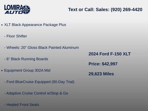 Used 2024 Ford F150 XLT w/ Equipment Group 302A MID AWD/4WD image 8