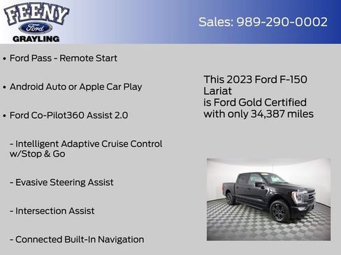 Used 2023 Ford F150 Lariat w/ Equipment Group 502A High AWD/4WD image 9