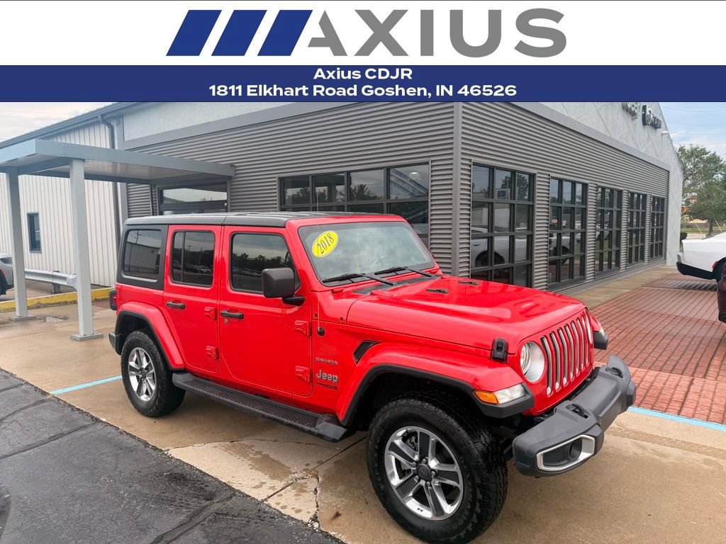 Used 2018 Jeep Wrangler Unlimited Sahara AWD/4WD image 1