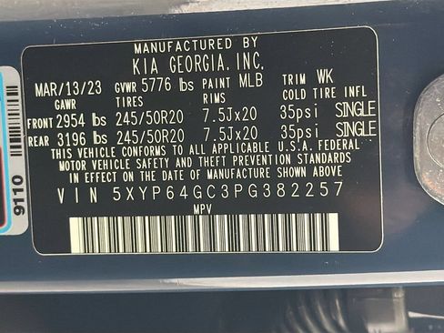 Used 2023 Kia Telluride S w/ S Sunroof Package FWD image 35