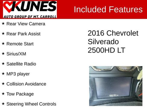 Used 2016 Chevrolet Silverado 2500 LT w/ LT Convenience Package image 3