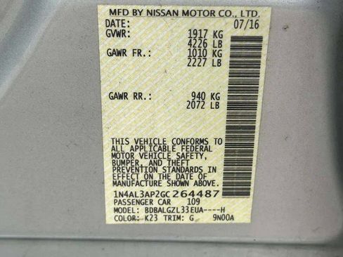 Used 2016 Nissan Altima 2.5 S w/ Power Driver Seat Package image 30