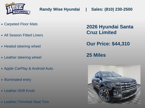 New 2026 Hyundai Santa Cruz Limited AWD/4WD image 15