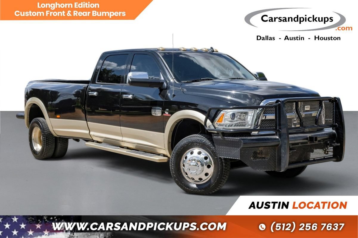 Used 2015 RAM 3500 Laramie Longhorn w/ Protection Group AWD/4WD image 1