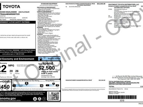 Used 2024 Toyota Grand Highlander Platinum image 5