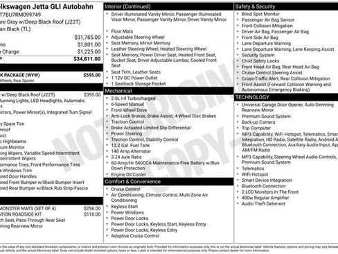 Used 2024 Volkswagen Jetta GLI Autobahn w/ GLI Black Package image 4