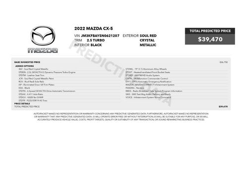 Used 2022 MAZDA CX-5 AWD 2.5 Turbo image 2