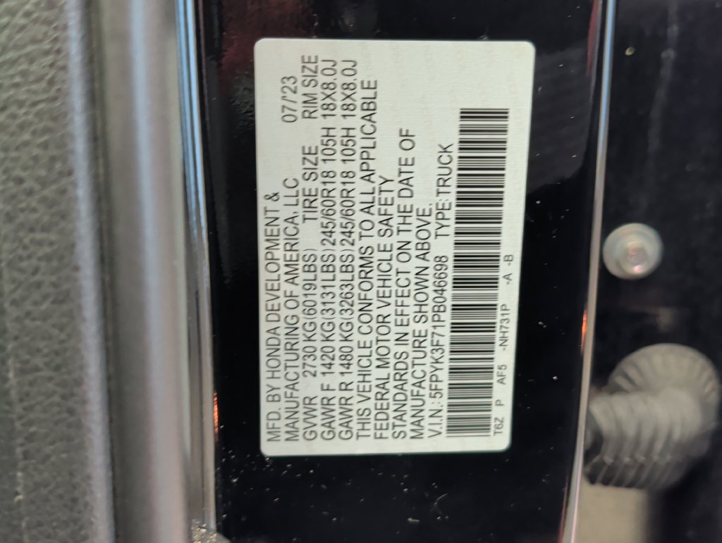 Used 2023 Honda Ridgeline RTL-E image 36