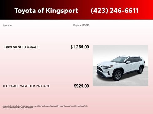 Used 2023 Toyota RAV4 XLE w/ Convenience Package AWD/4WD image 3