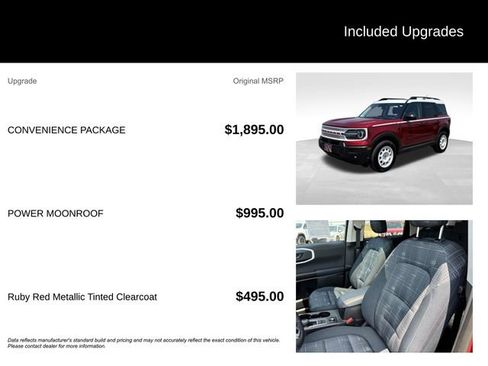 Certified 2025 Ford Bronco Sport Heritage w/ Convenience Package AWD/4WD image 5