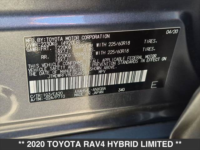 Used 2020 Toyota RAV4 Limited w/ All Weather Liner Package AWD/4WD image 23