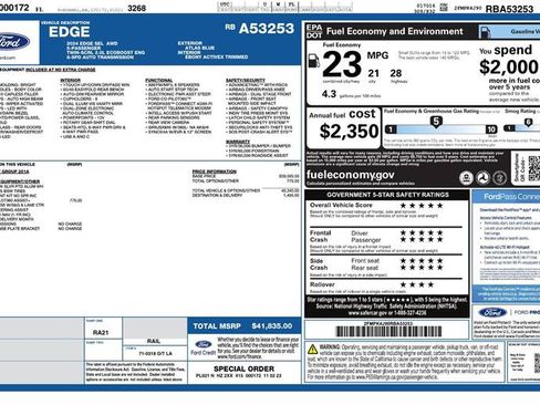 Used 2024 Ford Edge SEL AWD/4WD image 3