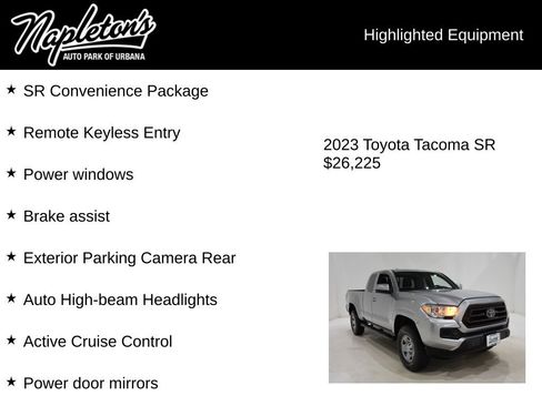 Used 2023 Toyota Tacoma SR w/ SR Convenience Package RWD image 15