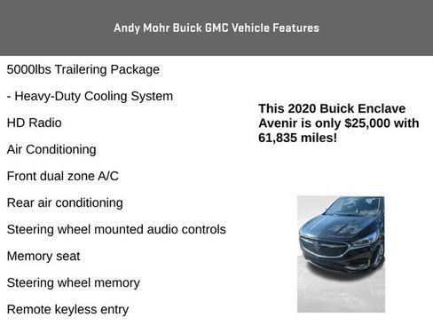 Used 2020 Buick Enclave Avenir w/ Avenir Technology Package AWD/4WD image 15