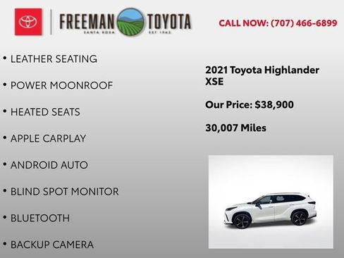 Used 2021 Toyota Highlander XSE AWD/4WD image 5