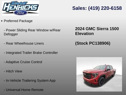 Used 2024 GMC Sierra 1500 Elevation w/ Preferred Package AWD/4WD image 10