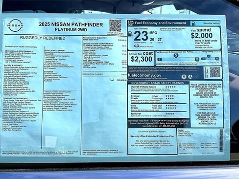 New 2025 Nissan Pathfinder Platinum image 14