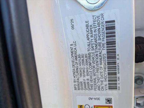 Certified 2025 Honda Accord SE image 24