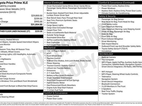 Certified 2020 Toyota Prius Prime XLE FWD image 36