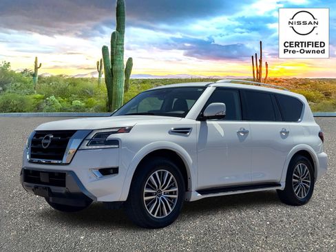Certified 2024 Nissan Armada SL w/ Captain's Chairs Package RWD image 2