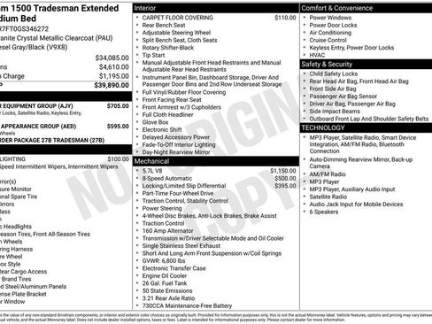 Used 2016 RAM 1500 Tradesman w/ Popular Equipment Group AWD/4WD image 2