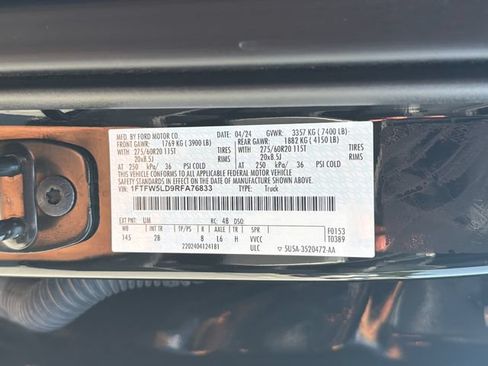 Certified 2024 Ford F150 Lariat w/ Equipment Group 502A High AWD/4WD image 35