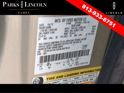 Used 2017 Ford Expedition Limited w/ Equipment Group 301A RWD image 37