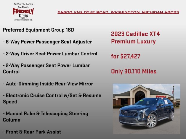 Used 2023 Cadillac XT4 Premium Luxury w/ Cold Weather Package FWD image 5