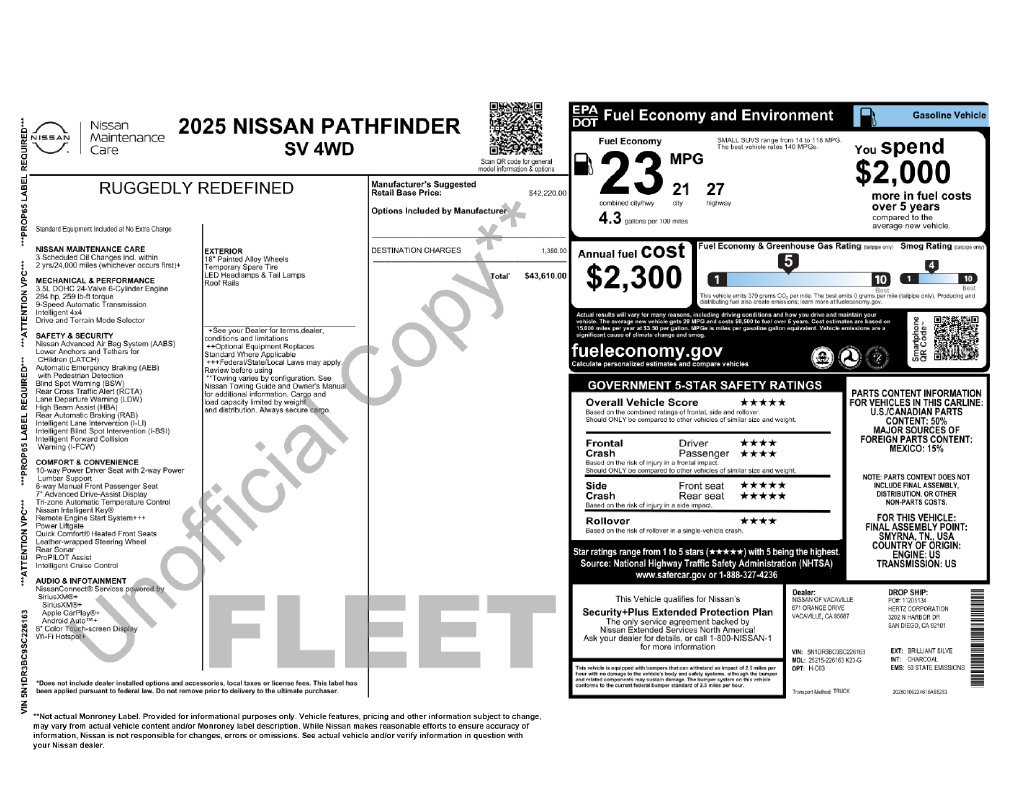 Used 2025 Nissan Pathfinder SV AWD/4WD image 40