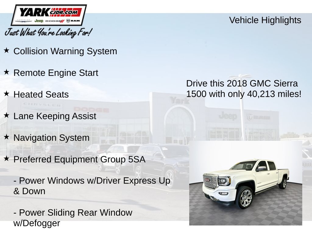 Used 2018 GMC Sierra 1500 Denali w/ Denali Ultimate Package AWD/4WD image 8