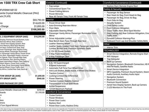 Used 2022 RAM 1500 TRX w/ TRX Level 2 Equipment Group AWD/4WD image 34