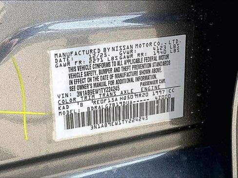 New 2026 Nissan Sentra SL w/ Floor Mat Package FWD image 17