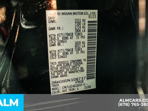 Used 2023 Nissan Titan PRO-4X w/ Pro-4x Convenience Package image 42