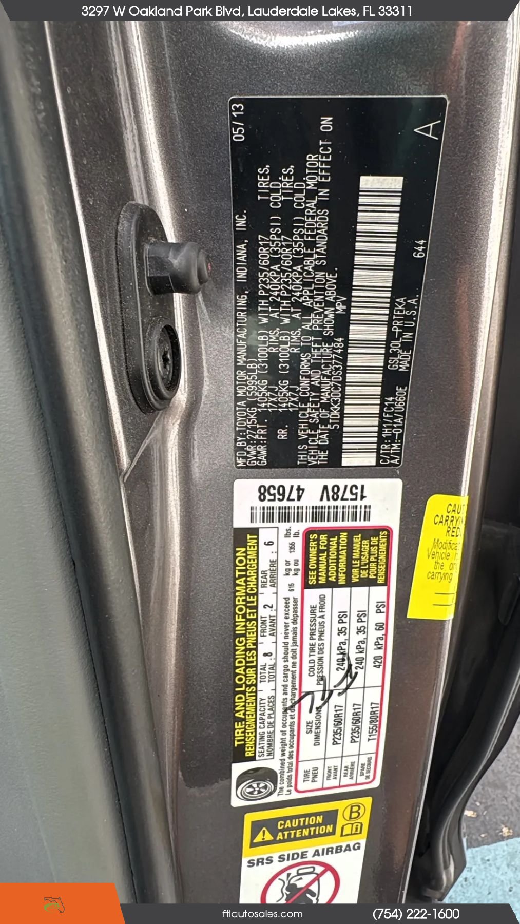 Used 2013 Toyota Sienna LE FWD image 52