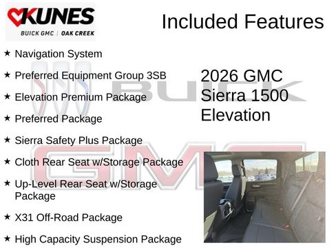New 2026 GMC Sierra 1500 Elevation w/ Elevation Premium Package image 2