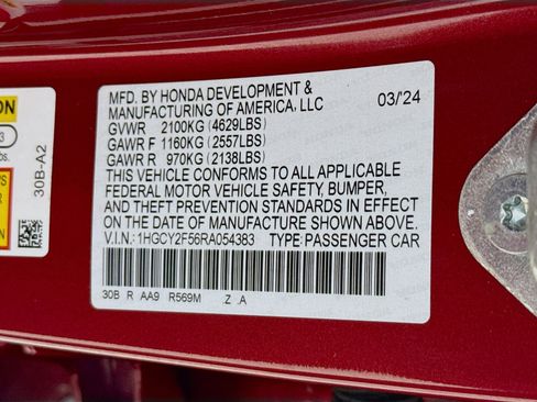 Certified 2024 Honda Accord Sport image 35