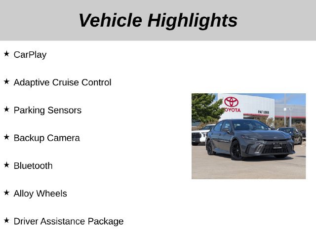 Used 2025 Toyota Camry SE w/ Convenience Package FWD image 5