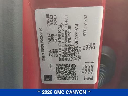 New 2026 GMC Canyon Denali AWD/4WD image 27