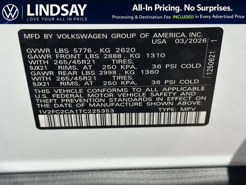 New 2026 Volkswagen Atlas Cross Sport SEL Premium R-Line AWD/4WD image 22